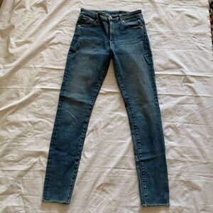 AG Adriano Goldschmied The Farrah Skinny Ankle High Rise Jeans - 25 R